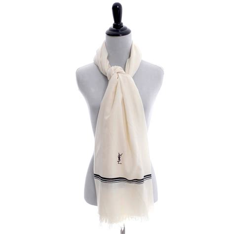 yves saint laurent logo scarf|ysl scarf women.